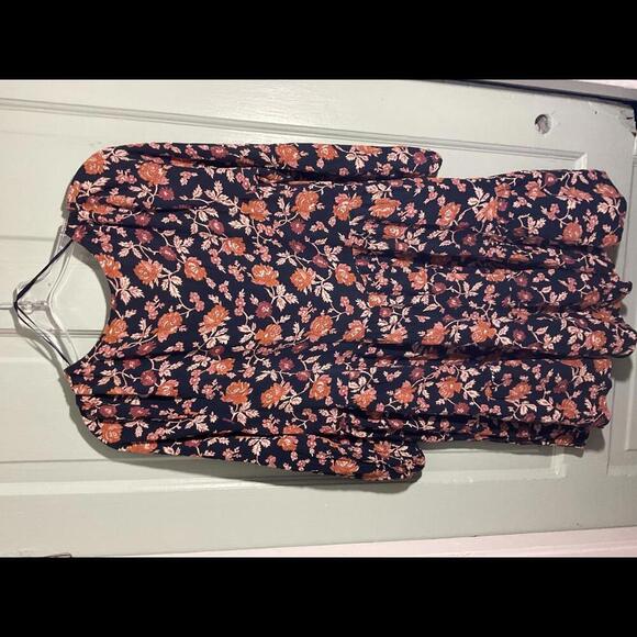 West of Melrose Boho Flowy Blouse  Tiered with buttons Large - Picture 11 of 11